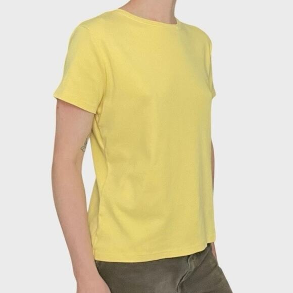 Cherokee Yellow Short Sleeve Cotton Top - Picture 3 of 7